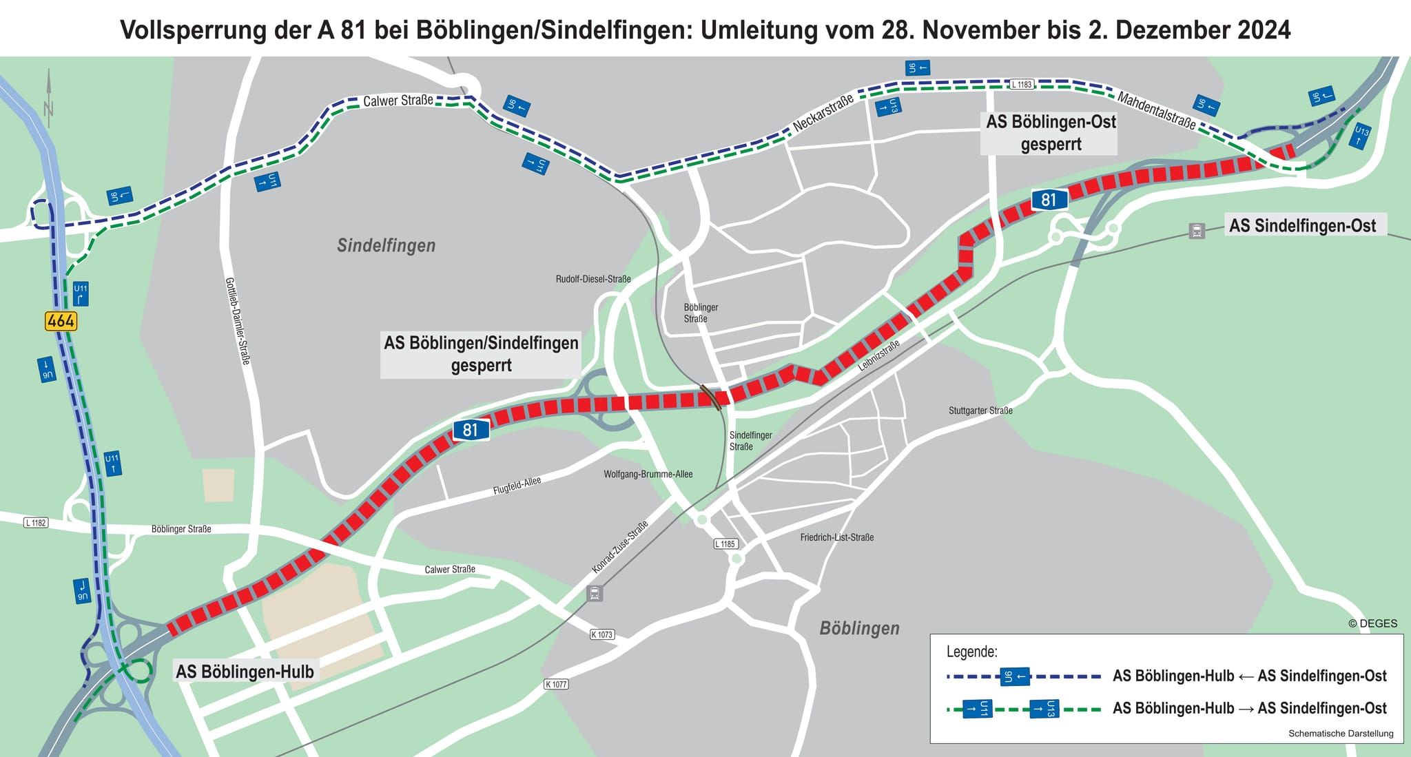 Verkehr Umleitung