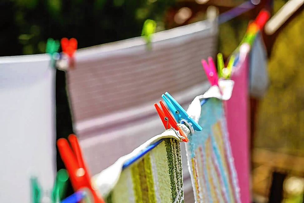 Lufttrocknen spart Energie.