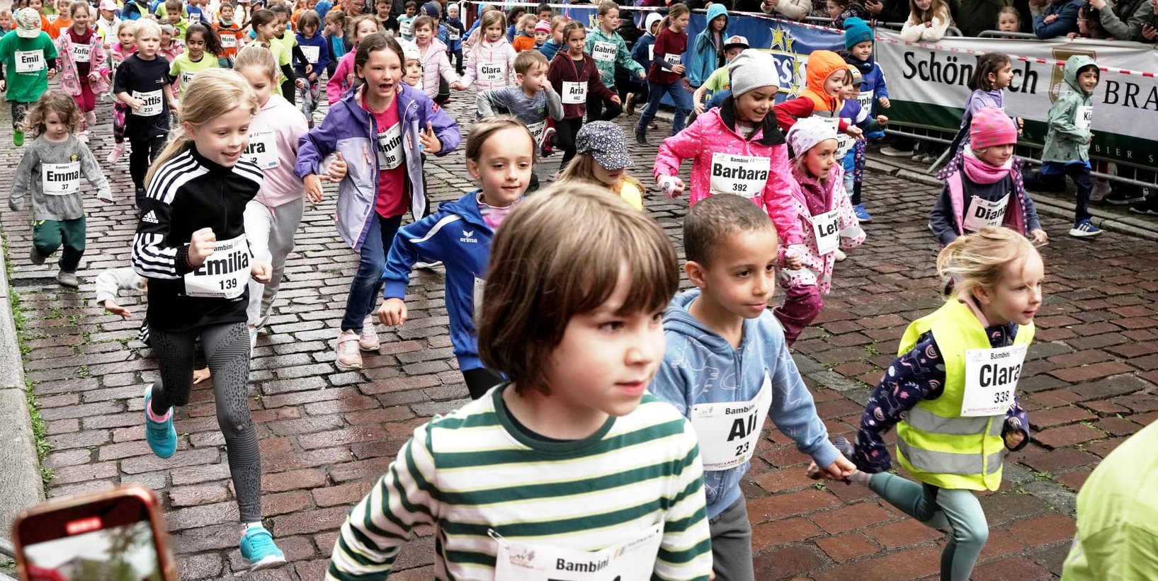 Immer ein Hingucker: Der Bambini-Lauf