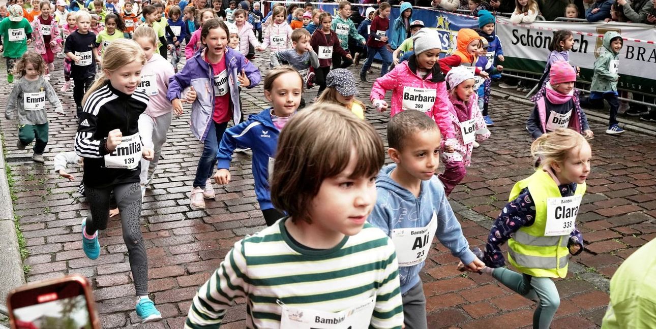 Immer ein Hingucker: Der Bambini-Lauf