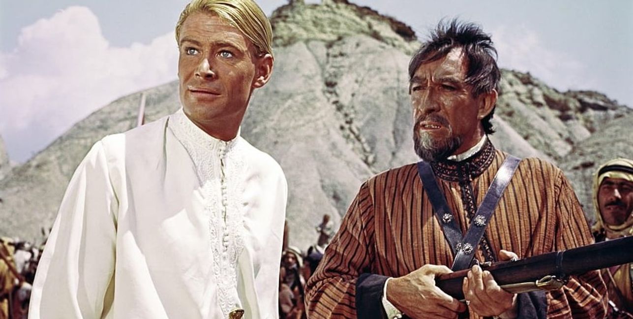Peter O' Toole und Anthony Quinn in "Lawrence von  Arabien".