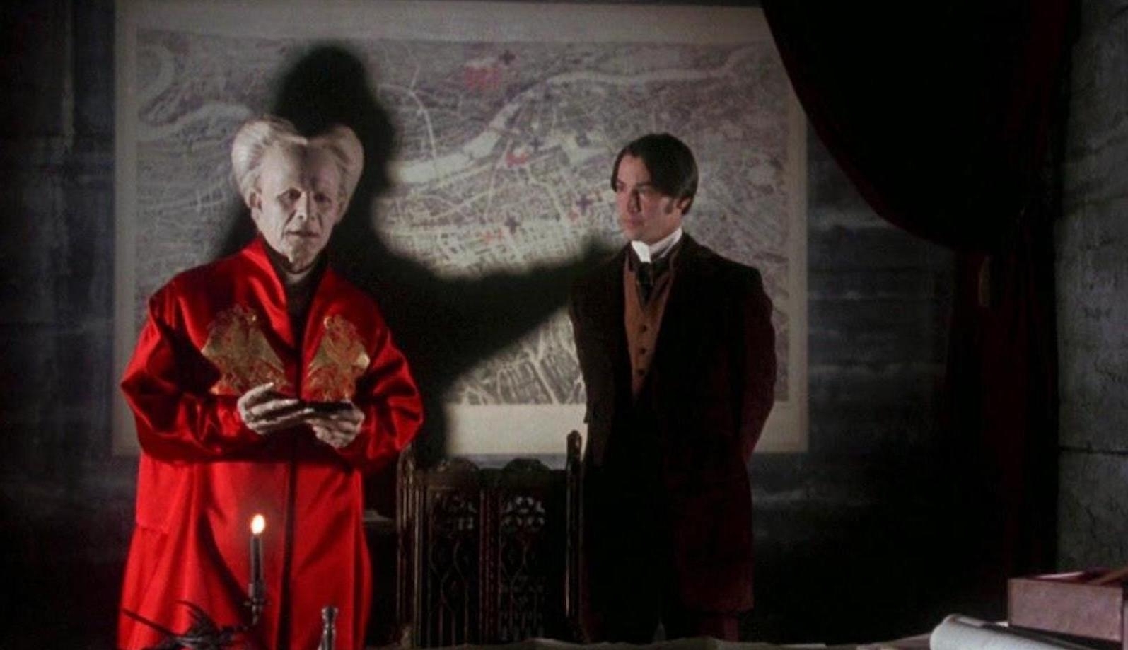 Was macht denn da der Schatten von Gary Oldman mit Keanu Reeves? 1992 drehte Francis Ford Coppola „Bram Stoker's Dracula“.