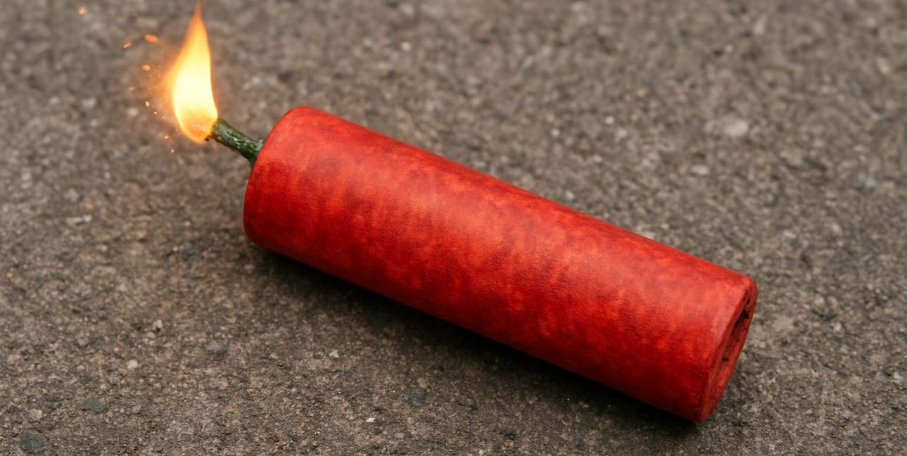 Mit Feuer spielt man nicht, mit Böllern erst recht nicht. 	Symbolbild: ChatGPT