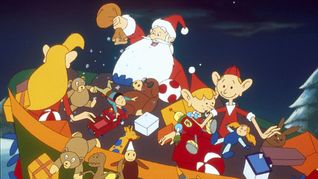Der Weihnachtsmann und seine drei Helfer, die Elfen Trixi, Gilfi und Jordi verteilen am Heiligen Abend wieder hunderte von Geschenken.