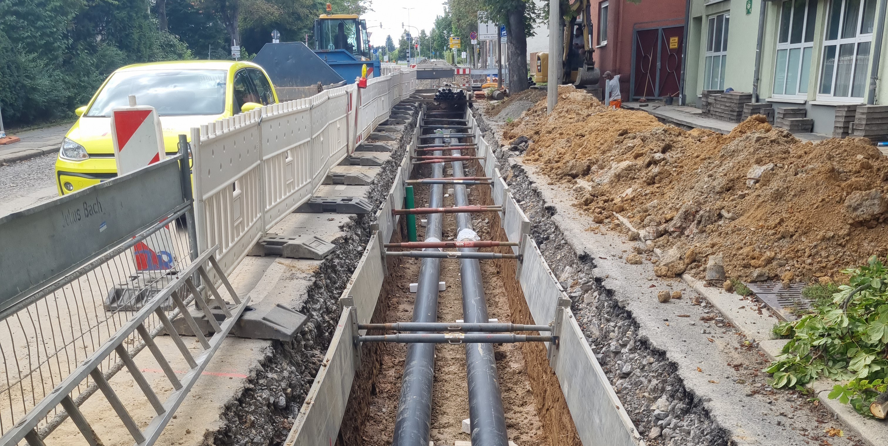 Auch der Anteil der Fernwärme soll erhöht werden. Dieses Bild ist im September 2021 in der Calwer Straße Sindelingen entstanden.