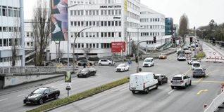 Der Kreuzungsbereich Mahdental-/Schwert-/Wilhelm-Haspel-Straße in Sindelfingen.