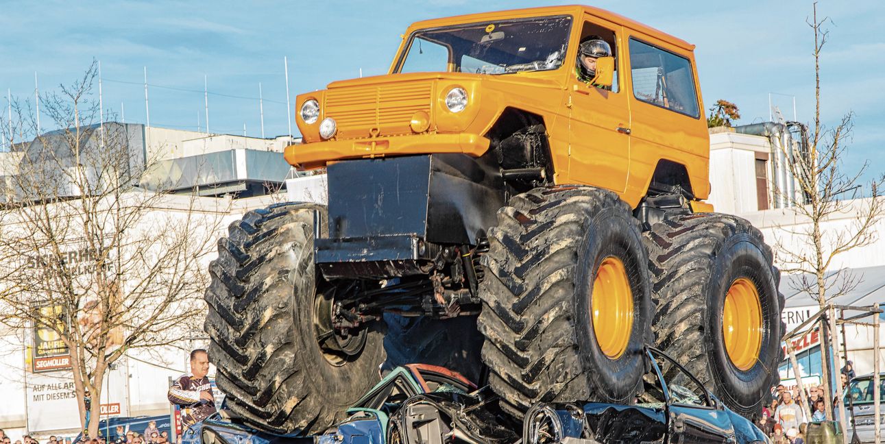 Groß, größer, Monster-Truck: Die Show geht an den beiden kommenden Sonntage auf dem Metro-Parkplatz in Böblingen über die Bühne.