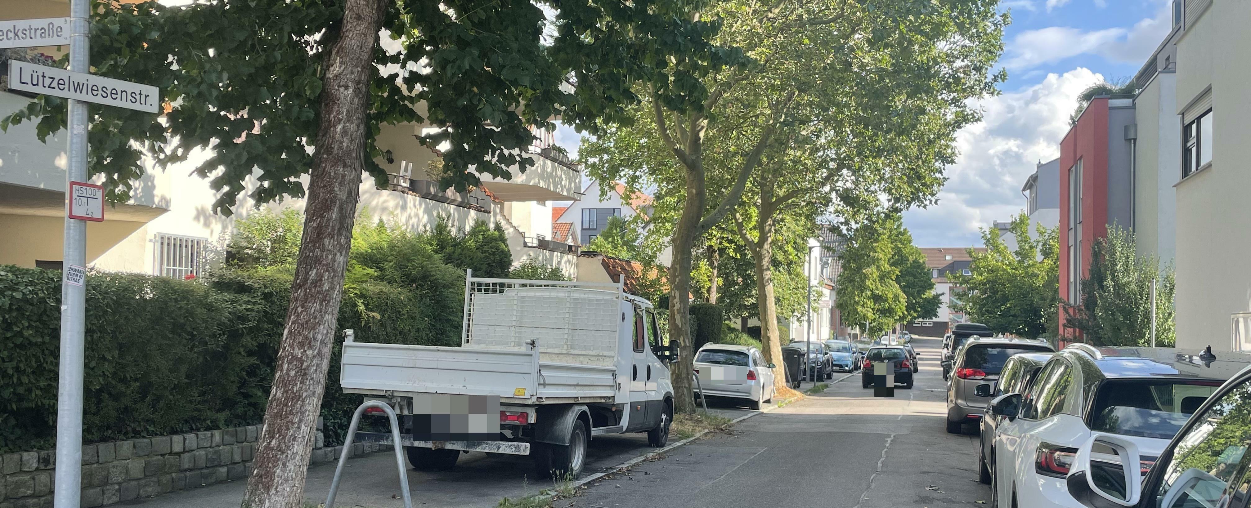 Schon lange wird in der Sindelfinger Lützelwiesenstraße zwischen den Bäumen auf dem Gehweg geparkt, was den Autofahrern Knöllchen einbrachte. Jetzt sollen Markierungen und Verkehrszeichen für Klarheit sorgen. Bild: Gospodarczyk