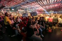 Der European Darts Grand Prix macht auf seiner Tour bereits das 14. Mal im Sindelfinger Glaspalast Station.
