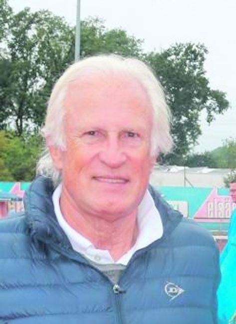 Der amtierende Deutsche Tennismeister Daniel Masur (Westfalen) während seiner Finalpartie in Aktion. Bild: Bilaniuk