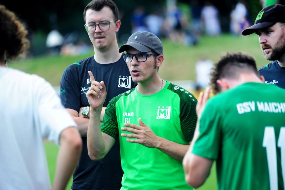 Trainer Giuseppe Iorfida und der GSV Maichingen zogen mit 1:2 beim SV Waldhausen den Kürzeren.