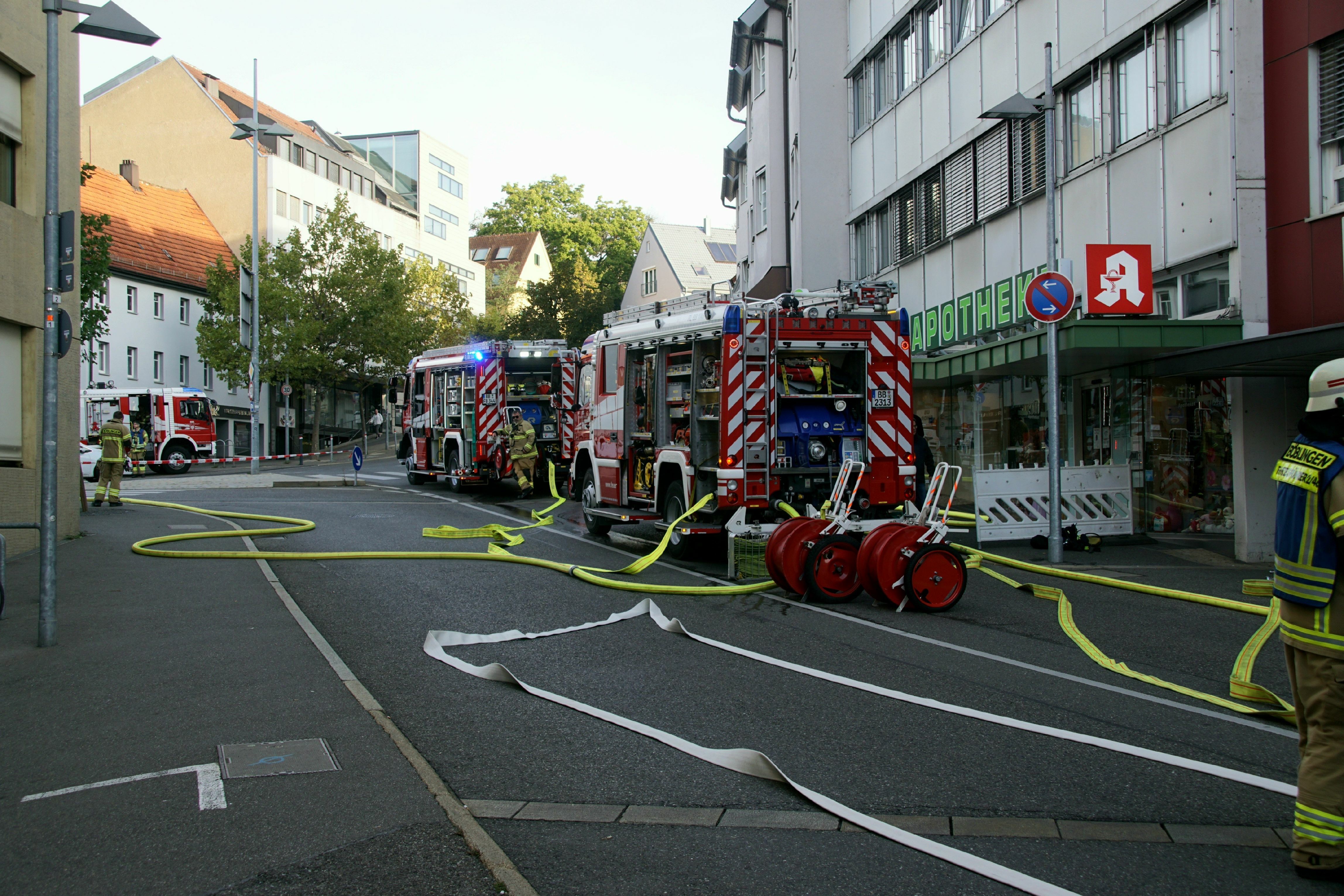 Die Klaffensteinstraße war während des Feuerwehr-Einsatzes gesperrt. Bild: SDMG/Dettenmeyer