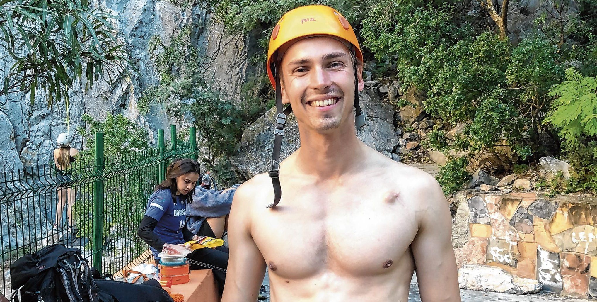 Nach der OP beim Klettern in Mexiko.