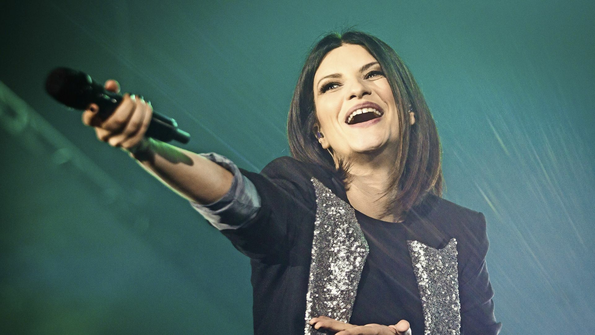 Laura Pausini bei ihrer Show im Jahr 2018 in der Stuttgarter Porsche Arena – beim aktuellen Konzert waren keine Pressefotos zugelassen.