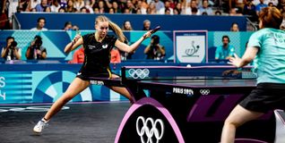 Annett Kaufmann in Aktion. Die 18-jährige Tischtennis-Spielerin war eine der positiven Überraschungen im deutschen Olympiateam. Bild: Eibner