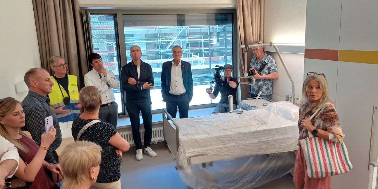 Probeliegen? Bei den Führungen am Tag der offenen Baustelle war das möglich.