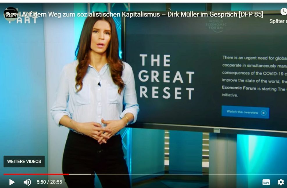 Jasmin Kosubek, gebürtig in Reutlingen, ist eines der bekanntesten Gesichter von RT DE. Foto: Screenshot/RT DE