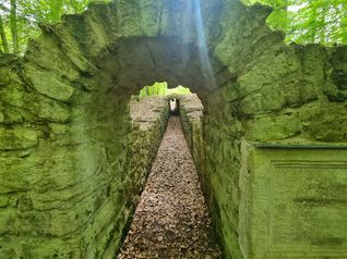 Blick in den restaurierten Pirschgang. Bild: Hamann