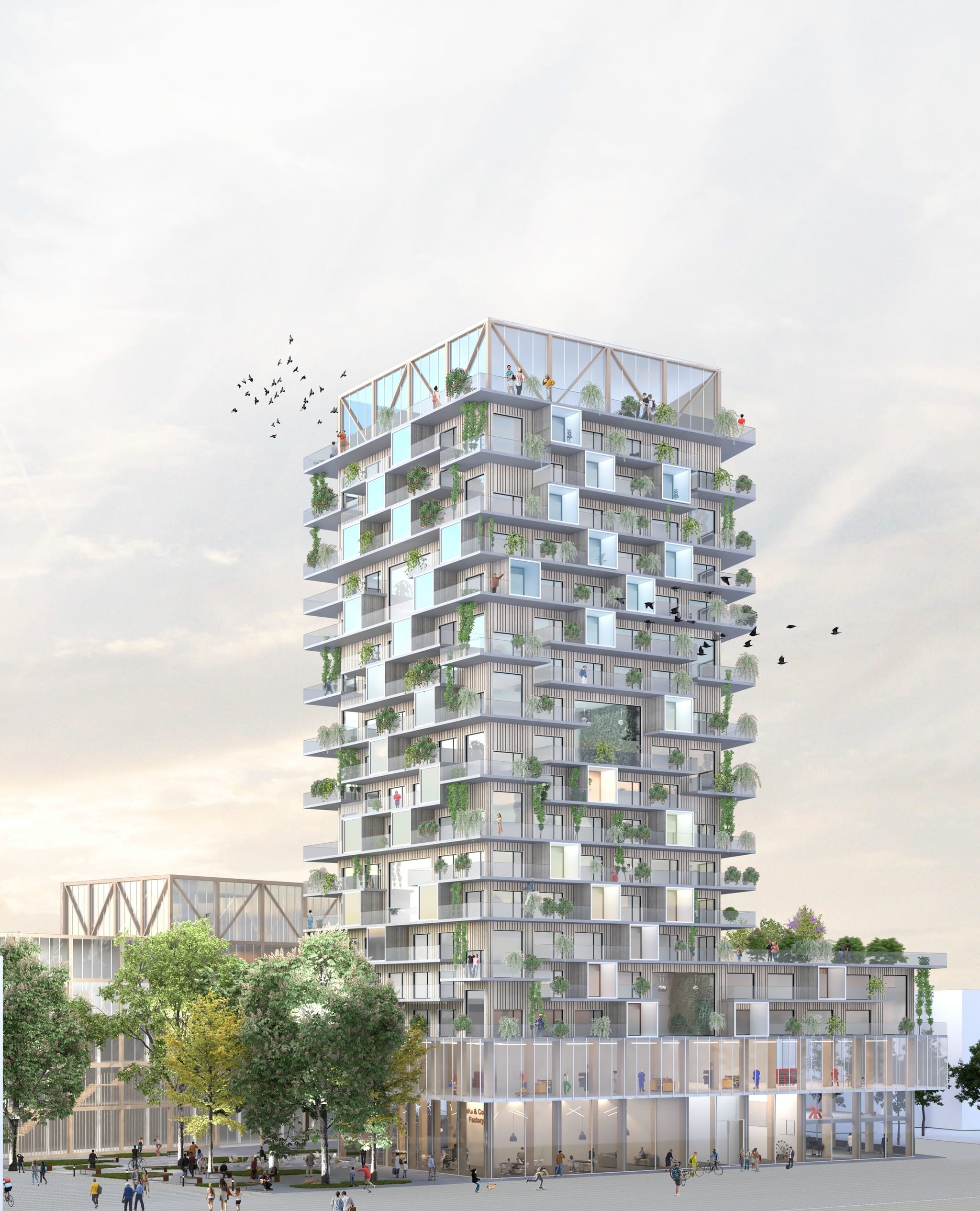 Das neue Tor zur Stadt: Vom Bahnhof her soll in Zukunft der Blick auf  ein 20-geschossiges Hochhaus fallen.