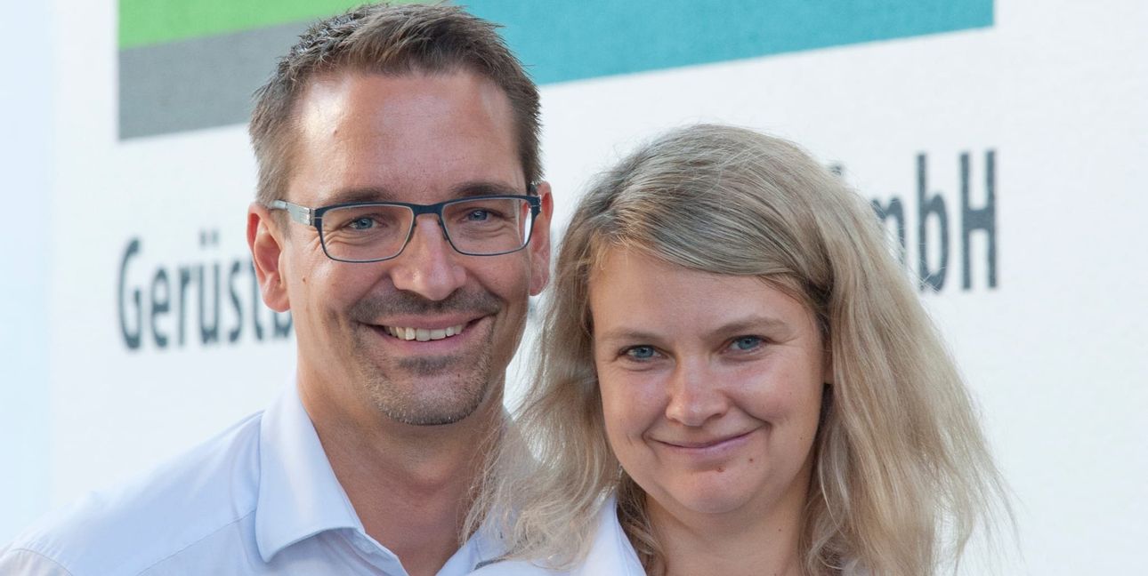 Stefanie und Michael Hornung lenken die Geschicke von Hornikel Gerüstbau und Stuckateur in der fünften Generation.