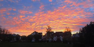 Morgenrot über Maichingen.