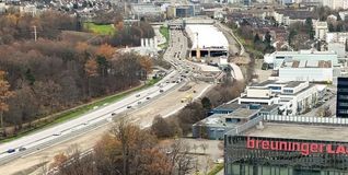 Während der nächtlichen Vollsperrung wird der Verkehr durch Sindelfingen geleitet.