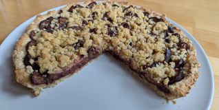 Einfacher Zwetschgenkuchen.