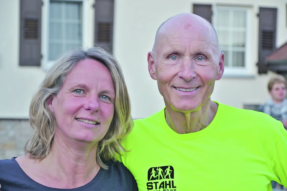 Eingespieltes Team: Bernd Ammer mit Karen Stahl. Bild: Oberdorfer