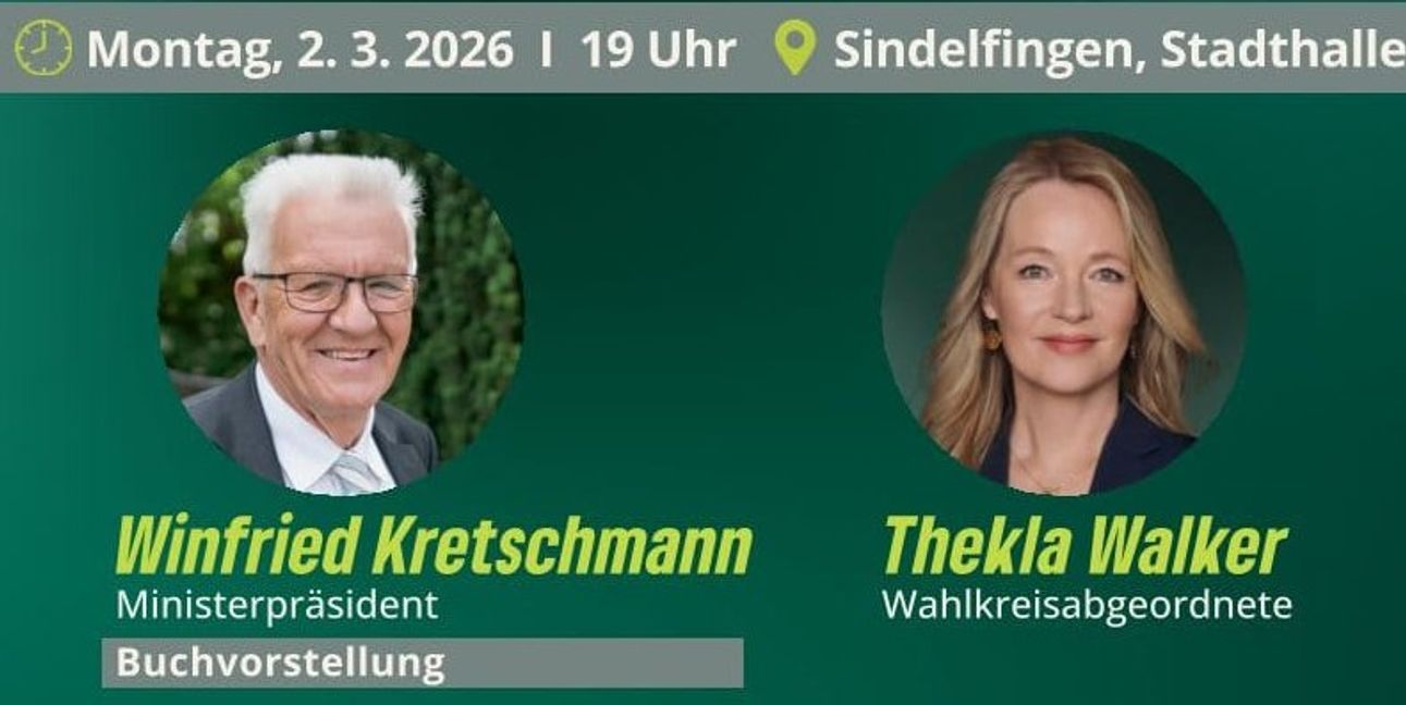 Zum Wahlkampf der Grünen kommt der Ministerpräsident nach Sindelfingen.