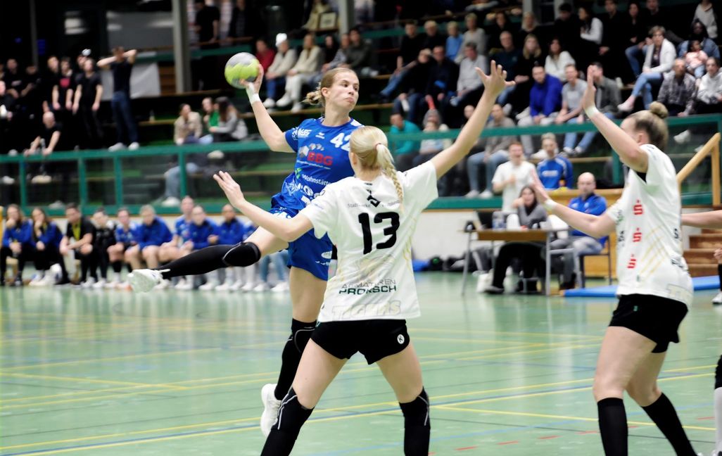 Sophie Hilf und die HSG Böblingen/Sindelfingen verloren in der Sommerhofenhalle mit 30:33 gegen den VfL Waiblingen II.