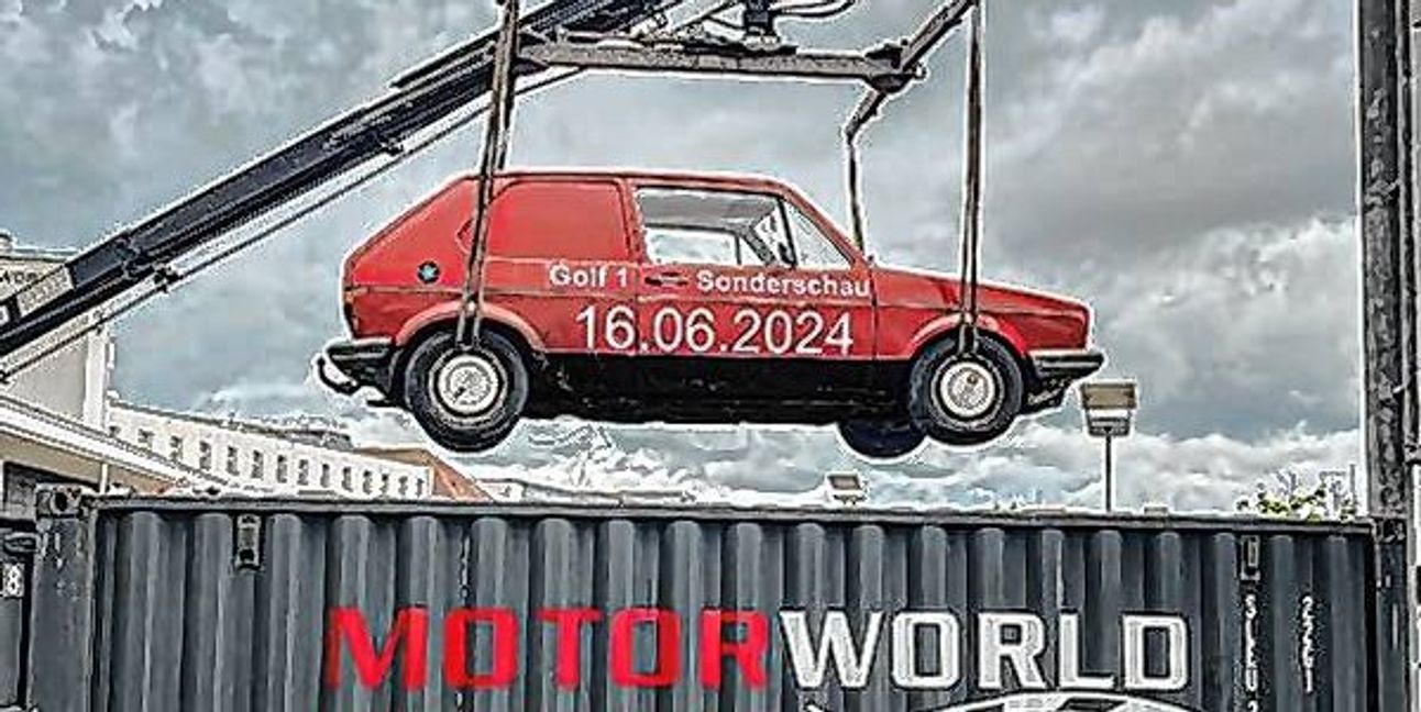 Die Sonderschau „50 Jahre Golf I“ ist einer der Höhepunkte am Sonntag bei der Motorworld auf dem Flugfeld.