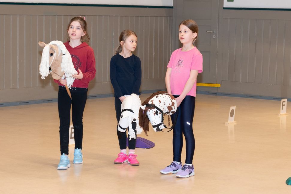 Melissa Bär mit Fury, Eva Krönert mit Finja und Emmy Krönert mit Keks treffen sich auch sonst zum gemeinsamen reiten.