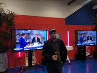 Thomas Walz freut sich über ein gutes Ergebnis der Linken, auch wenn es für ihn selbst nicht zum Einzug in den Bundestag reicht.