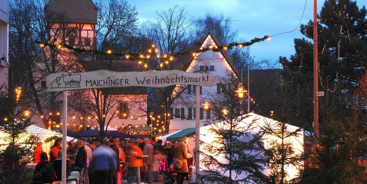 Der Maichinger Weihnachtsmarkt ist an diesem Wochenende ohne Frage der größte Publikumsmagnet. Bild: Stampe/Archiv