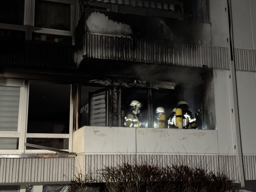 Großeinsatz in der Theodor-Heuss-Straße.