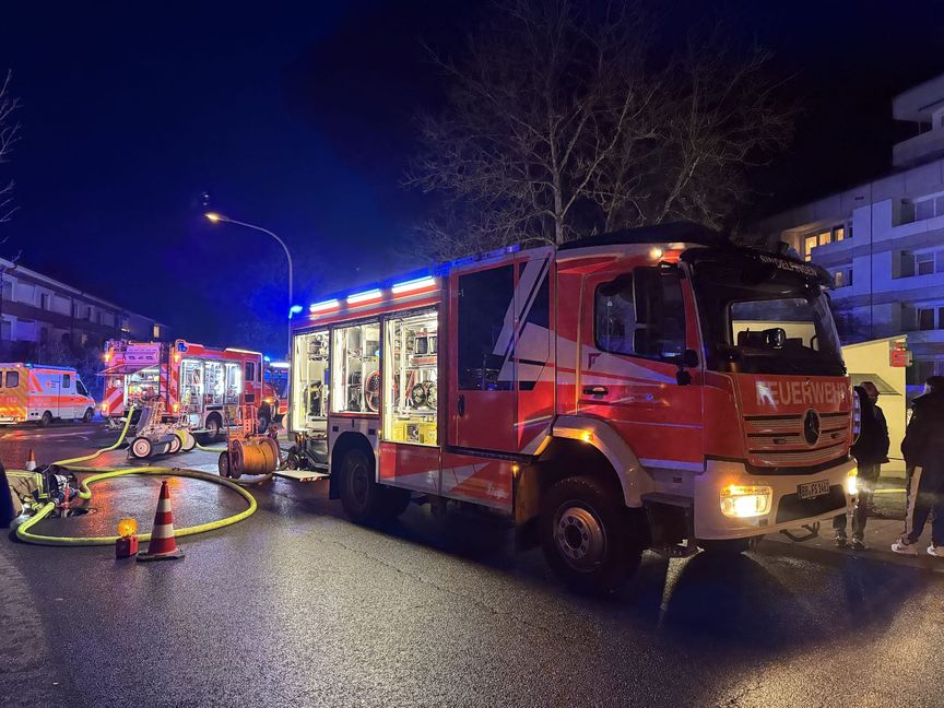 Großeinsatz in der Theodor-Heuss-Straße.