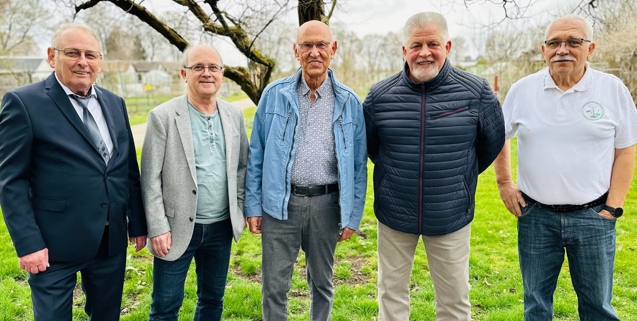 Bild von links: Franz Kessel, Gabriel Ambrus, Erich Schneider, Hans Peter Gottschling und Robert Fritsch.