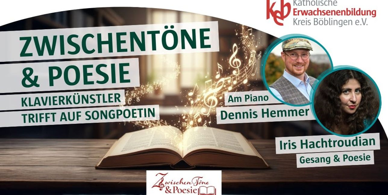 Pianist Dennis Hemmer und Songpoetin Iris Hachtroudian laden zu einem Premierenabend in Böblingen ein.