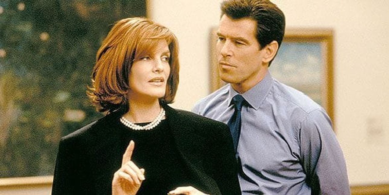 Knister, knister: Rene Russo und Pierce Brosnan in „Die Thomas Crown Affäre“.