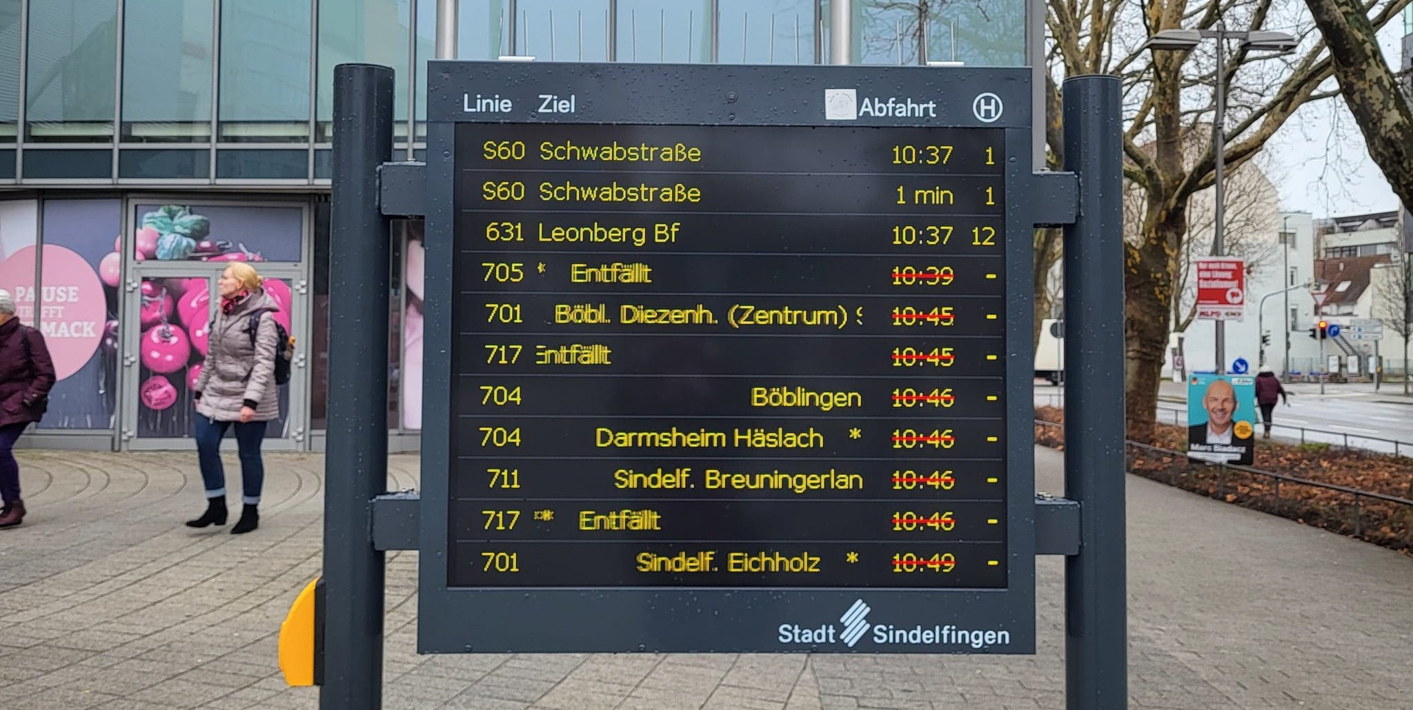 Die Anzahl an betroffenen Buslinien ist groß.