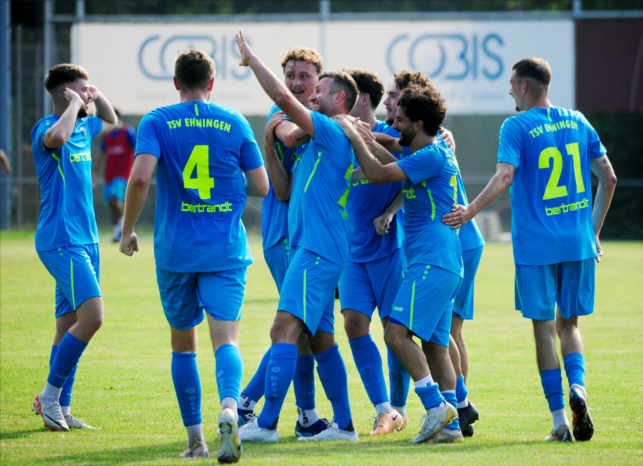 Ehninger Jubel über den 1:0-Derbyerfolg.