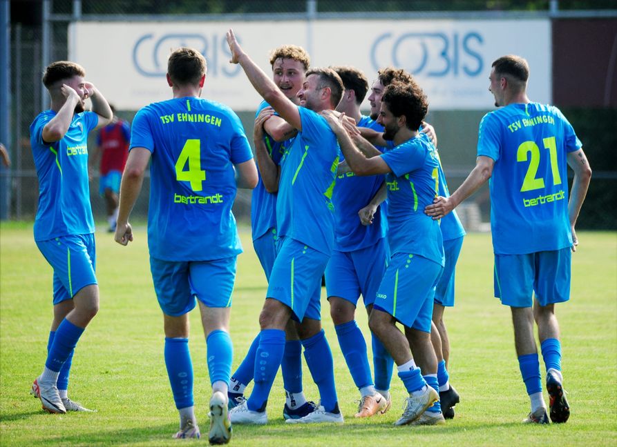 Ehninger Jubel über den 1:0-Derbyerfolg.