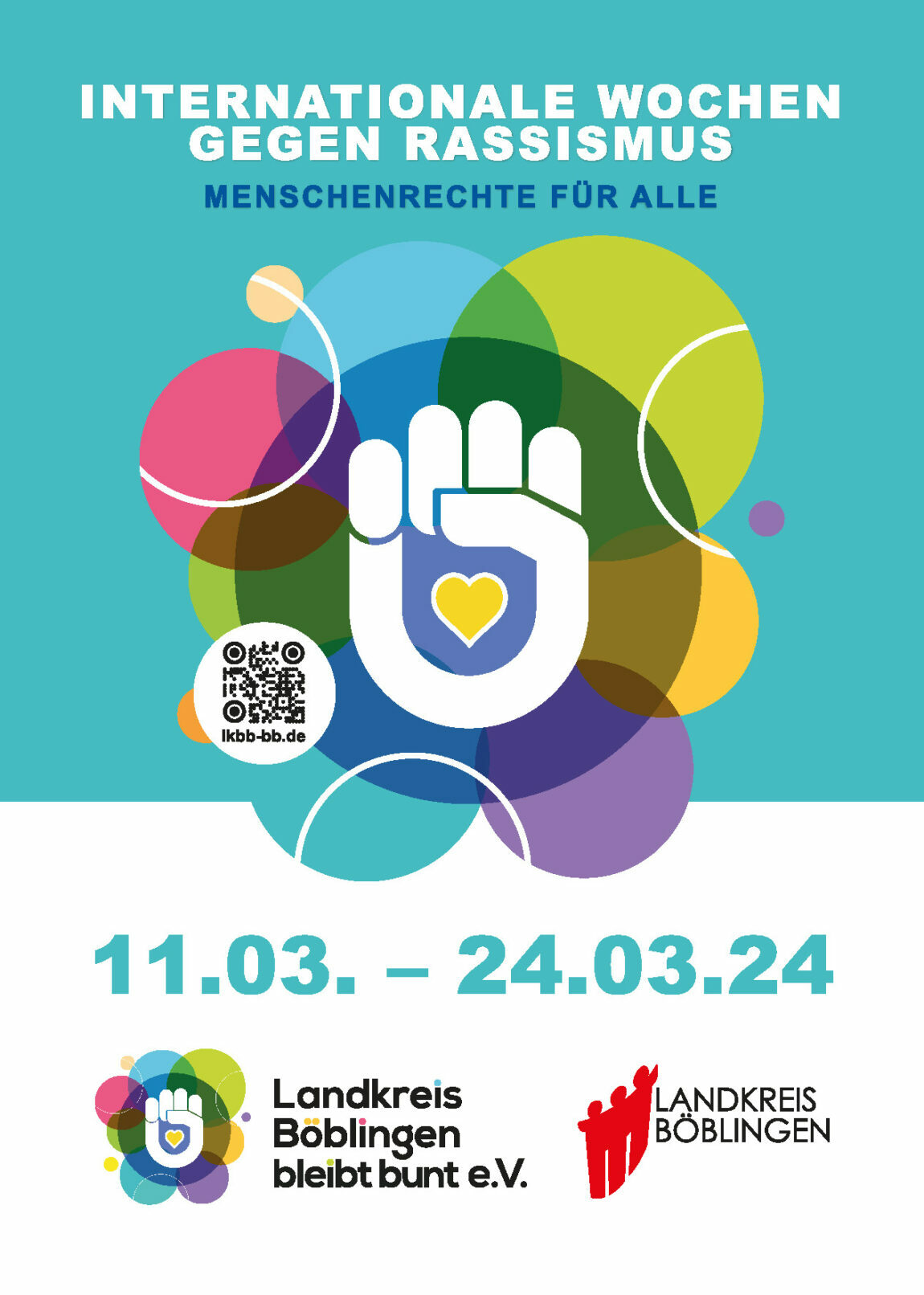 Mit diesem Logo wirbt der Landkreis Böblingen für die Wochen gegen Rassismus. Bild: z