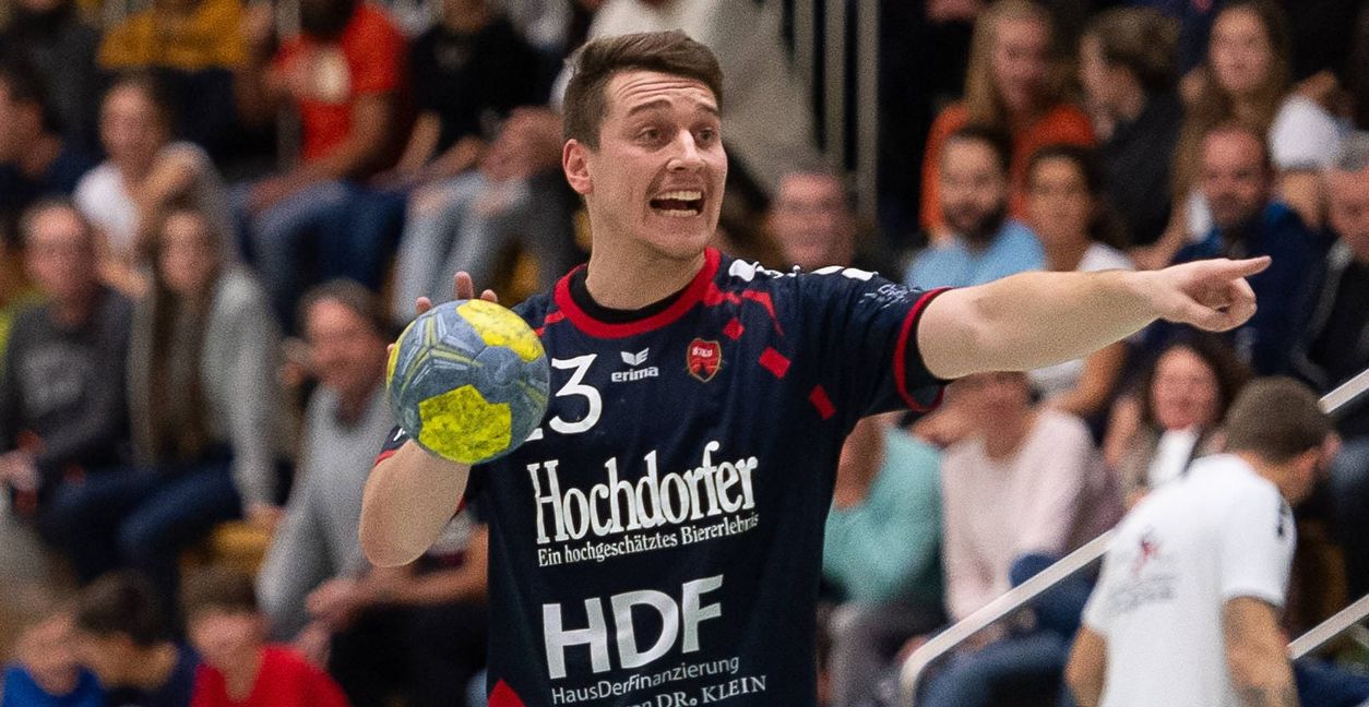 Spielmacher Dominic Rose - hier noch im Trikot der SG H2Ku Herrenberg - feiert nach über fünf Jahren Verletzungspause in der kommenden Saison bei der HSG Böblingen/Sindelfingen sein Comeback.Bild: Eibner