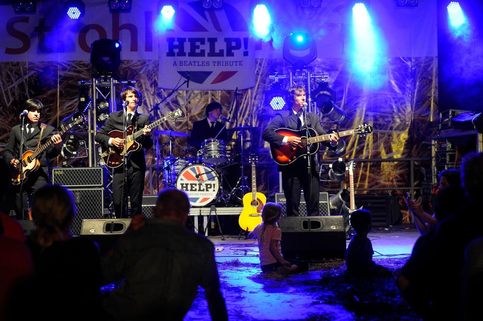 Die Hits der Beatles spielt die Gruppe „Help“ zum Abschluss am 28. August ab 18 Uhr.
