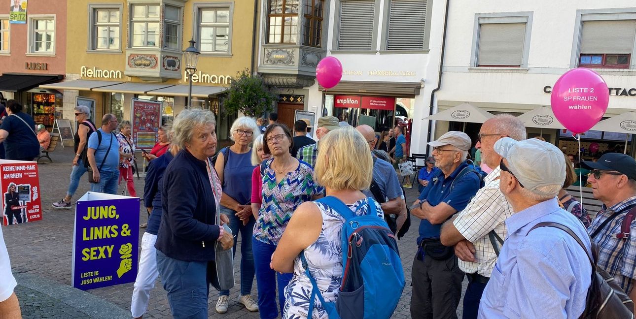 In Schaffhausen gab es eine Stadtführung für die Besucher aus Sindelfingen.