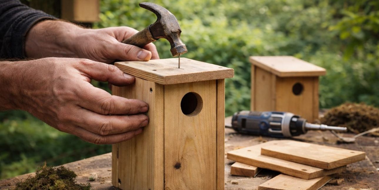 Beim Aktions-Sonntag im N.E.S.-Waldzentrum werden Nistkästen gebaut und Höhlenbrüter vorgestellt.