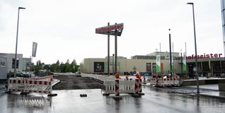 Die Arbeiten für den neuen Turbo-Kreisverkehr laufen.