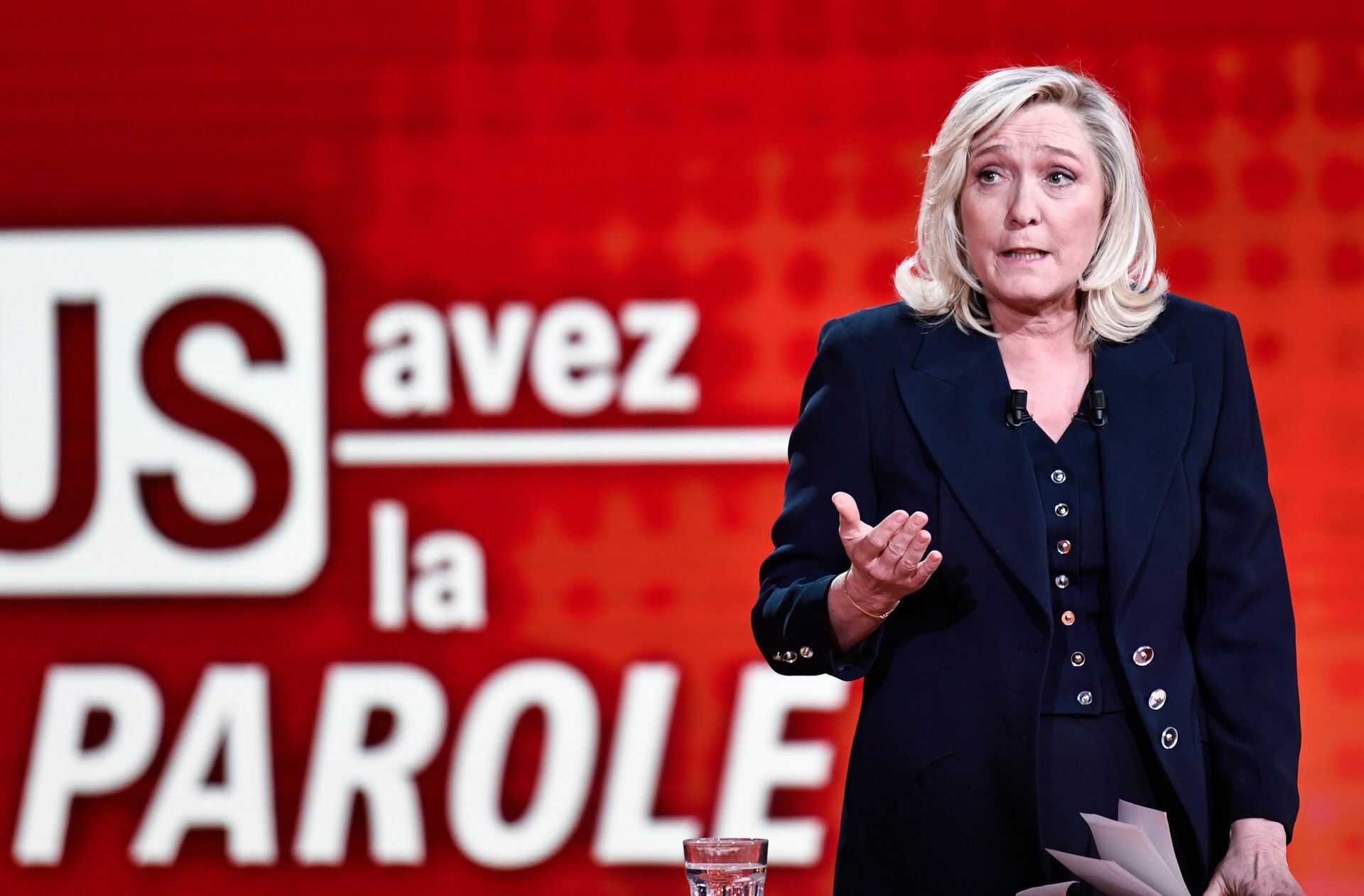 Marine Le Pen: „Wenn ich Präsidentin von Frankreich bin. . .“ Foto: dpa/Stephane De Sakutin
