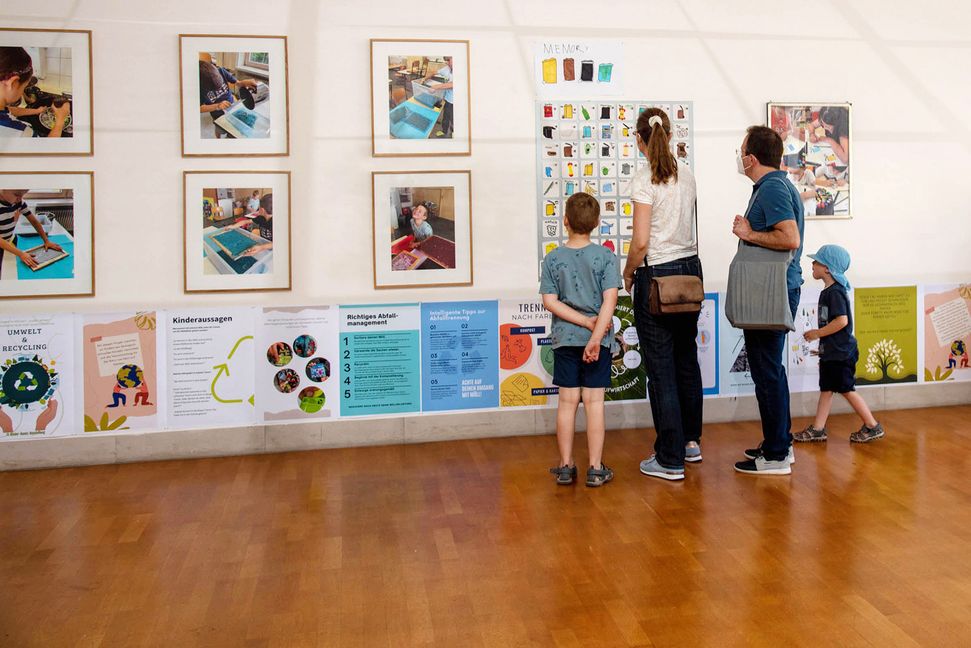 Das Abfallmemory der Kita Klostergarten lädt zum Mitspielen ein. Bild: Nüßle